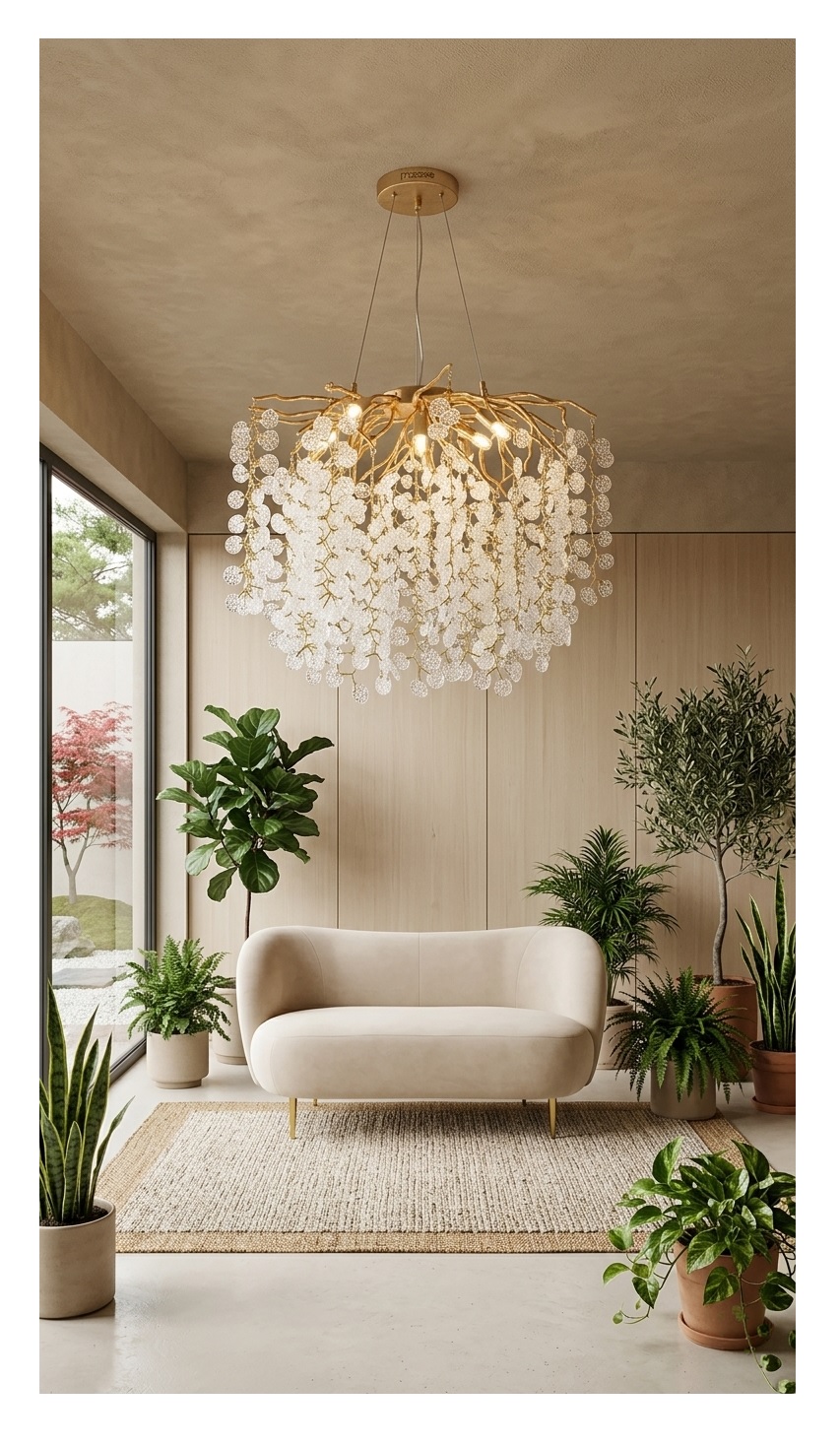 lampa inspirowana kwiatami akacji Riviera